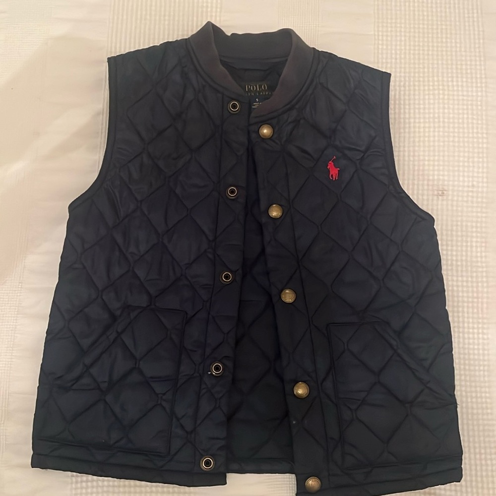 Polo Ralph Lauren Navy Quilted Vest size 5